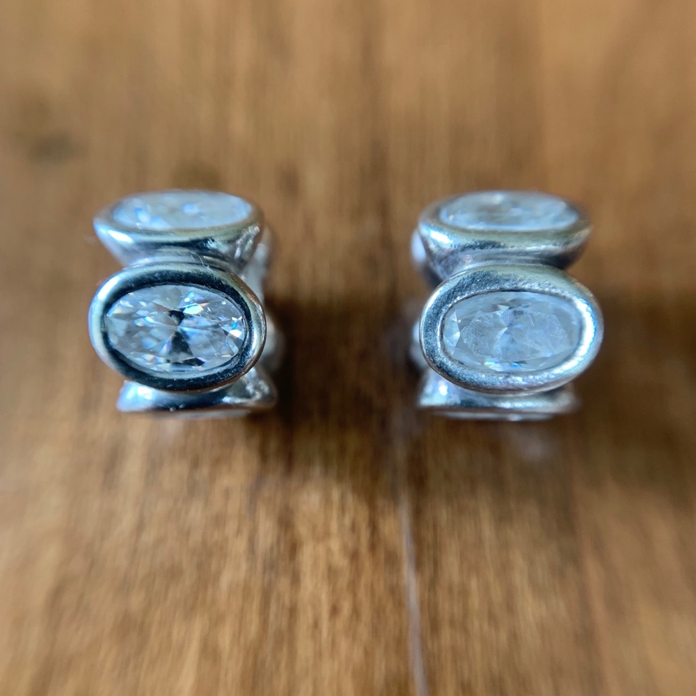 pandora white gem charm